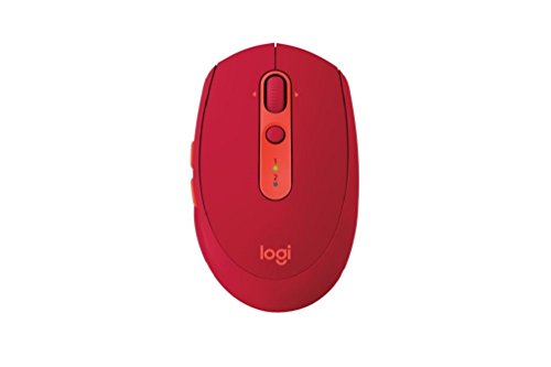 Logitech M590 Mouse - Optical - Wireless - 7 Button(s) - Ruby - Bluetooth/Radio Frequency - USB