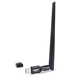 OURLINK 600Mbps mini 802.11ac Dual Band 2.4GHz/5GHz Wireless Network Adapter USB WI-FI Dongle Adapter with 5dBi Antenna Support WIN VISTA,WIN 7,WIN 8.1, WIN 10,MAC OS X 10.9-10.13