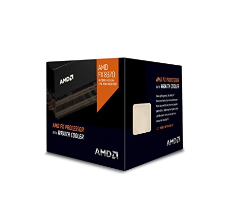 AMD 4 GHz FX-8370 Octa-Core Desktop Processor with Wraith Cooler, Black Edition FD8370FRHKHBX