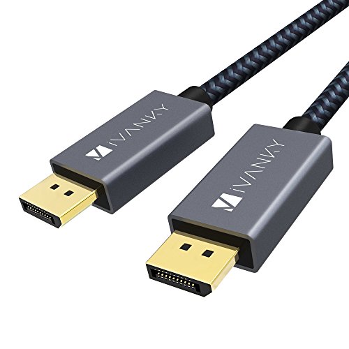 ivanky DisplayPort Cable 6.6ft DP Cable Nylon Braided Display Port Cable