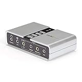 StarTech.com 7.1 USB Sound Card - External Sound Card for Laptop with SPDIF Digital Audio - Sound Card for PC - Silver (ICUSBAUDIO7D)