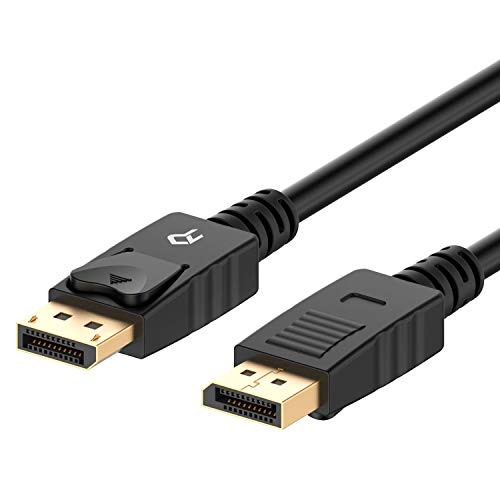 Rankie DisplayPort to DisplayPort Cable, DP to DP, 4K Resolution, 30Hz, 6 Feet, Black