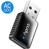 Cudy WU600 AC 600Mbps USB WiFi Adapter for PC, 5GHz / 2.4GHz WiFi Dongle, WiFi USB, USB Wireless Adapter for Desktop/Laptop - Mini Size, Auto Installation, Compatible with Windows XP/7/8/8.1/10