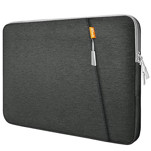 JETech Laptop Sleeve Compatible for 13.3-Inch Notebook Tablet iPad Tab, Waterproof Shock Resistant Bag Case with Accessory Pocket, Grey